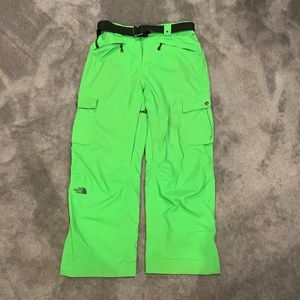 Northface Neon Green Hyvent Snowpants